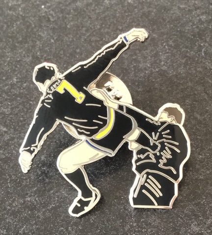 Eric Cantona Kung Fu Pin Badge