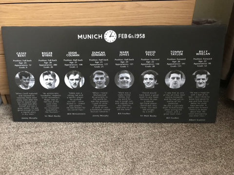 Man United Munich Memorial Canvas