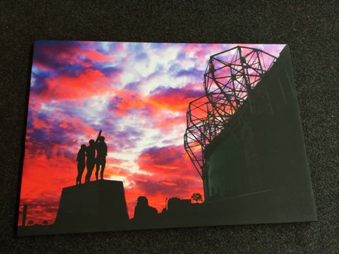 Man United Red Sky Canvas